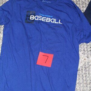 Boys Under Armour Short Sleeve Blue XL Shirt
